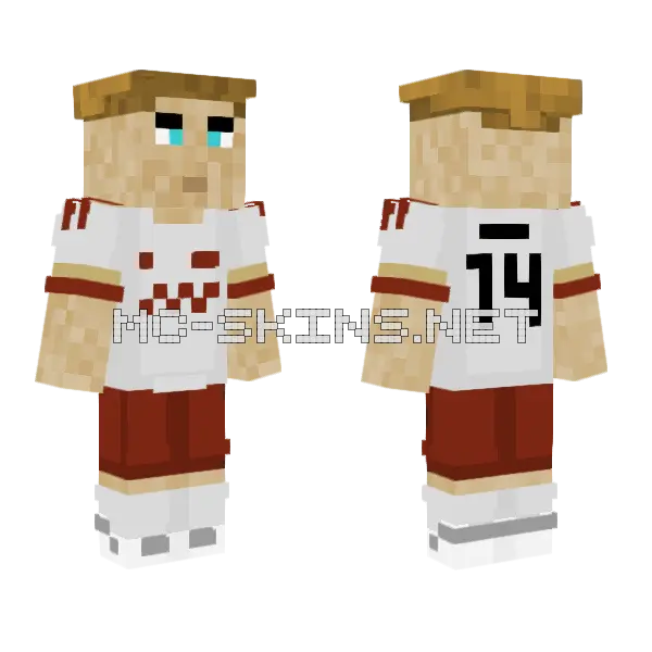 Viktor Gyokeres Minecraft skin, front and back