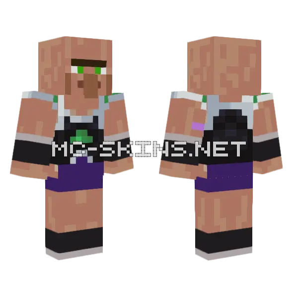 Village Soldier Of Frieza Minecraft skin, front and back
