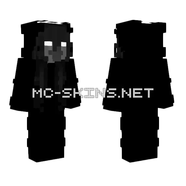 Villager Ghost Minecraft skin, front and back