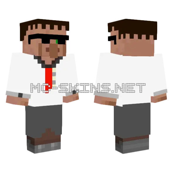 Villager With Drip, front and back