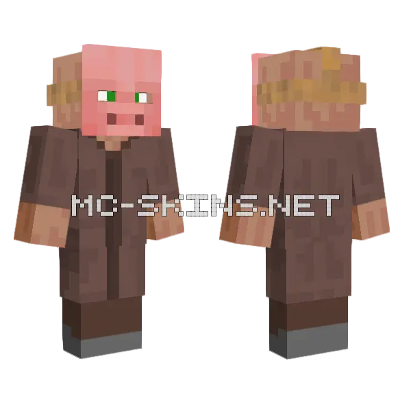 Villager with Pig Mask, front and back