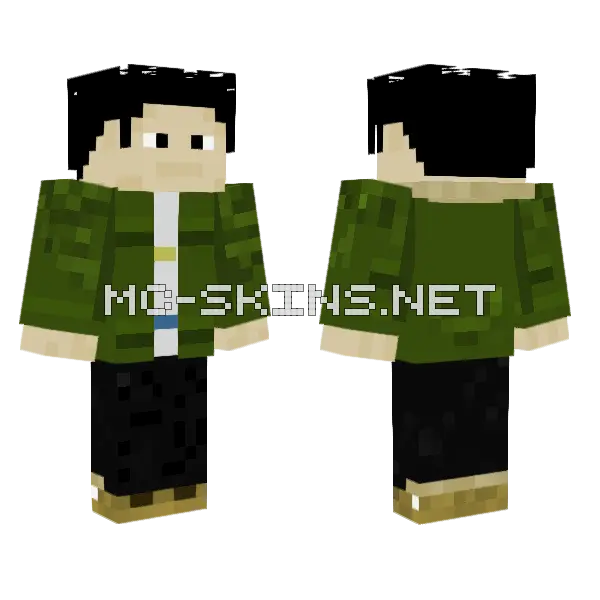 Vincents Skins Minecraft skin, front and back
