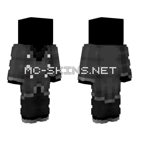 Vindicator Revamp V2 Minecraft skin, front and back