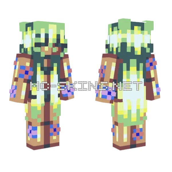 Vines Minecraft skin, front and back