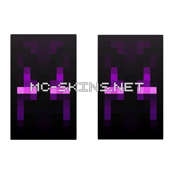 Violet Enderman Eyes cape, outside and lining