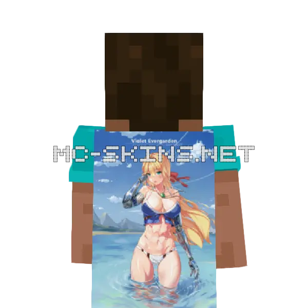 Violet Evergarden Bikini cape, outside and lining