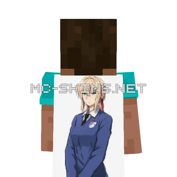 Violet Evergarden School Uniform cape, outside and lining