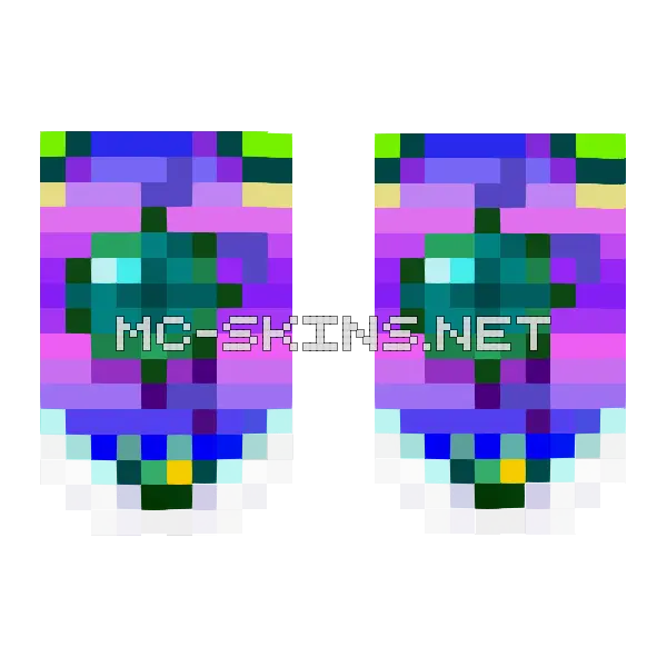 Violet Nebula Burst cape, outside and lining