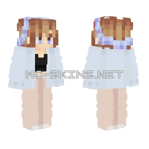 Vivian Boredom Minecraft skin, front and back