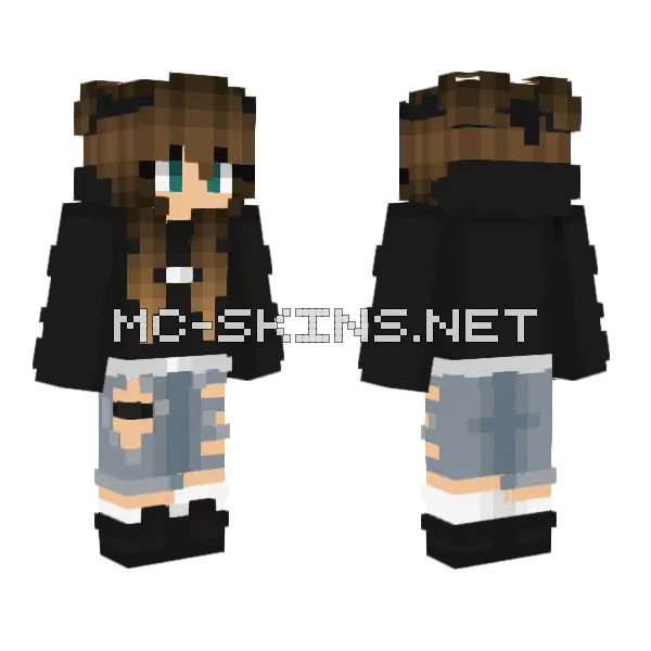 Viviantte Girl Minecraft skin, front and back