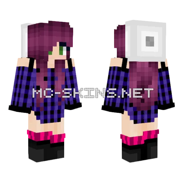 Vivish Minecraft skin, front and back