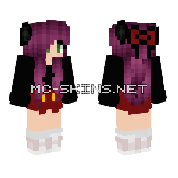 Vivish Minecraft skin, front and back