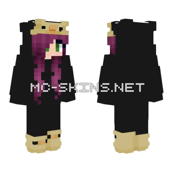 Vivish Minecraft skin, front and back