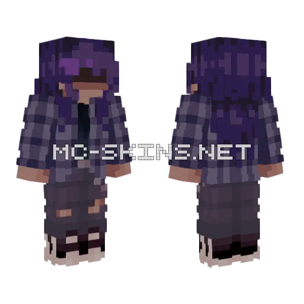 Vix Minecraft skin, front and back