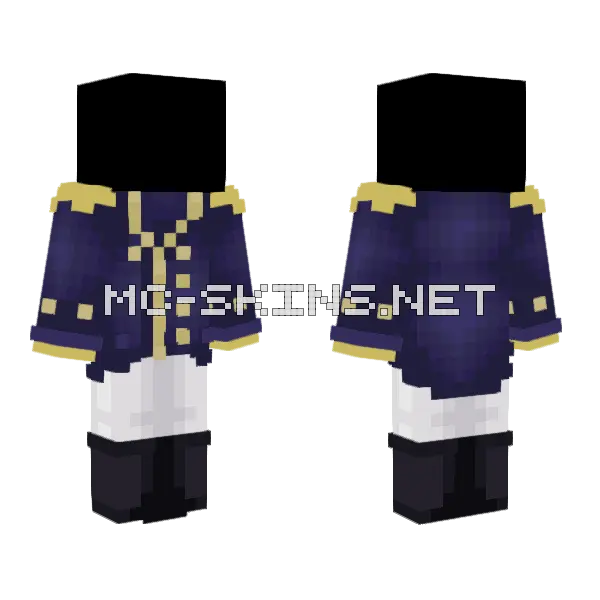 Vleskas Minecraft skin, front and back