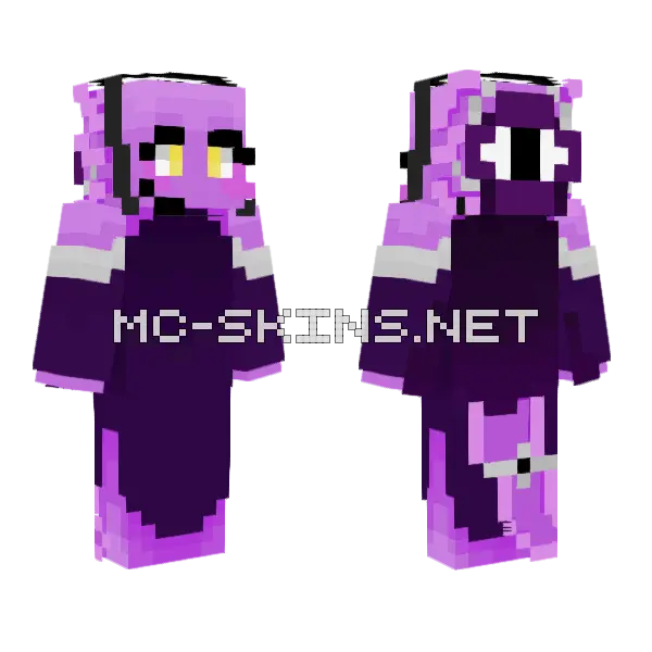 Void Axolotl, front and back