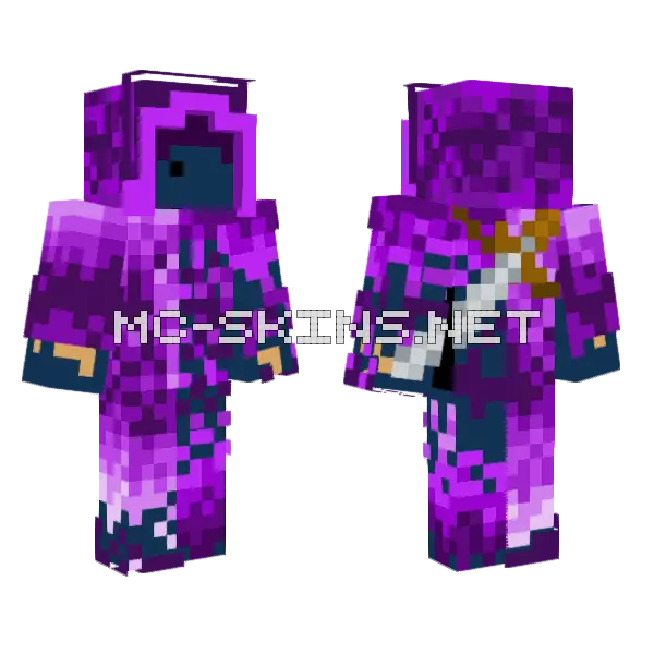 Void Cultist Minecraft skin, front and back