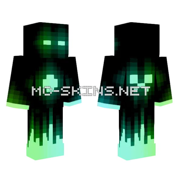 Void Fella Minecraft skin, front and back