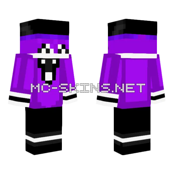 Void Galaxy Friend Minecraft skin, front and back