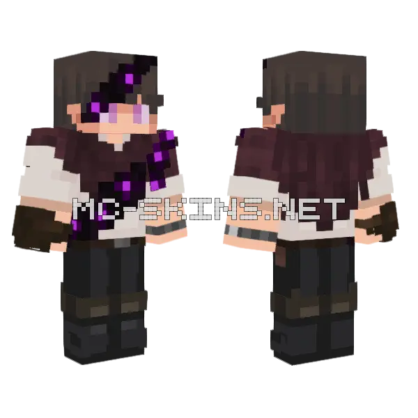 Voidchris Minecraft skin, front and back