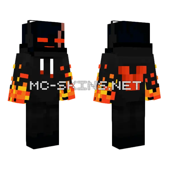 Voiddude29 Pyro Edition Minecraft skin, front and back