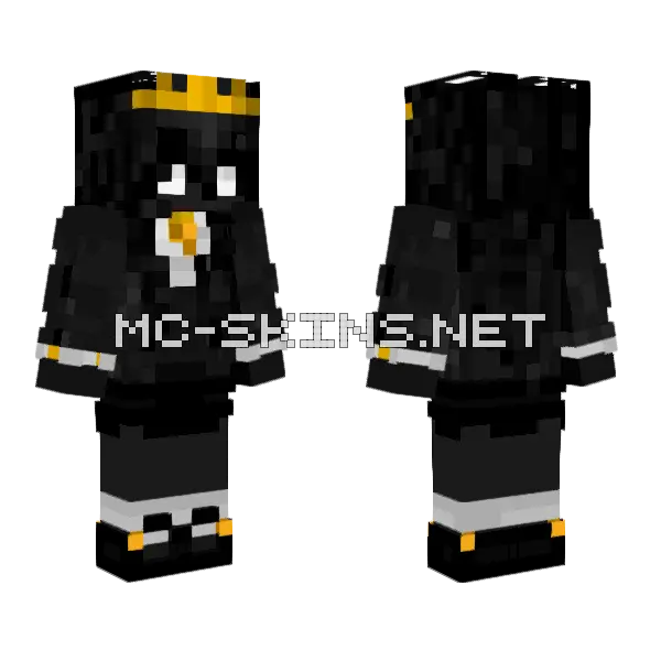 Voidling Female Skin Minecraft skin, front and back