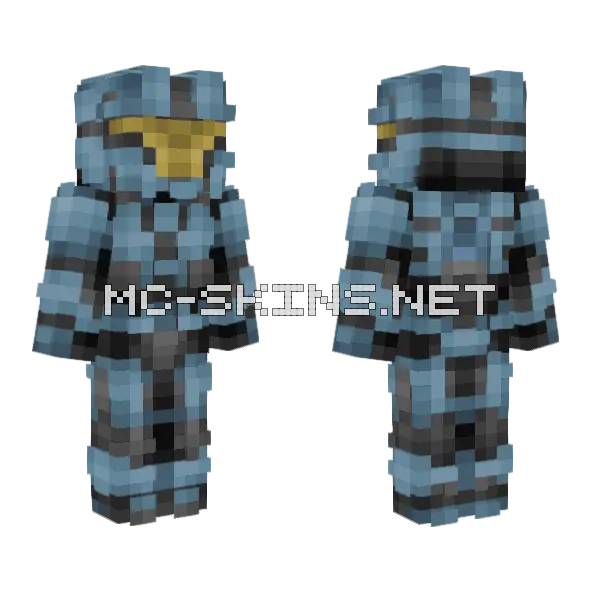 Volant Class Mjolnir Minecraft skin, front and back