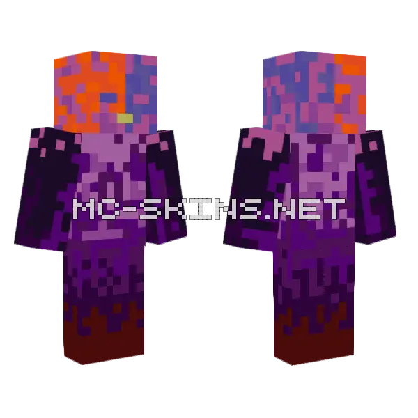 Volex Minecraft skin, front and back
