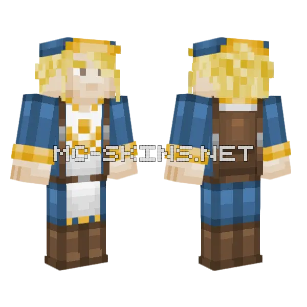 Volo Pokemon Legends Arceus Minecraft skin, front and back
