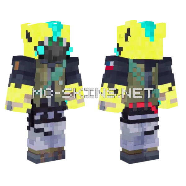 Volt Soap Minecraft skin, front and back