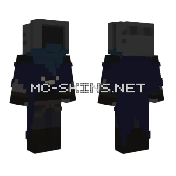 Vought Minecraft skin, front and back