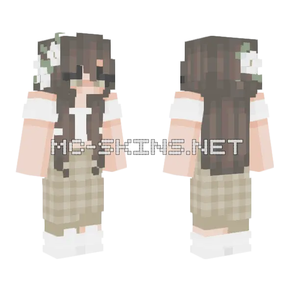 Vvda Minecraft skin, front and back