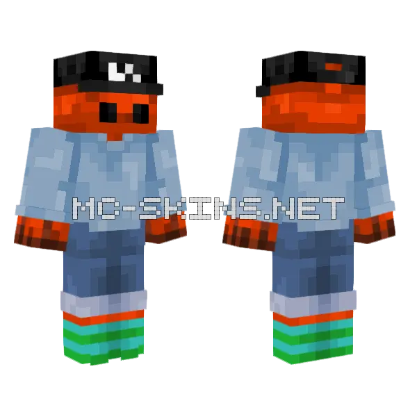 Vyllp Minecraft skin, front and back