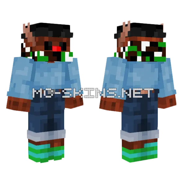 Vyllpdeer Christmas Skin Minecraft skin, front and back