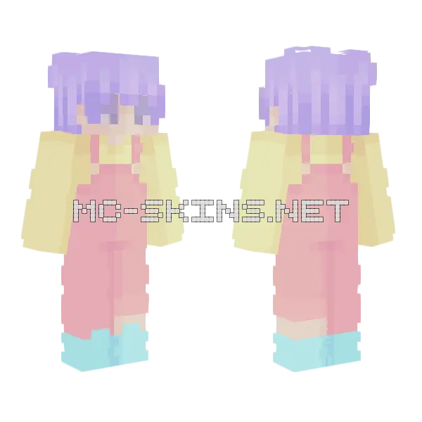 W P C E Minecraft skin, front and back