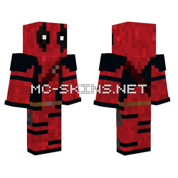 Wade Wilson Skin Minecraft skin, front and back