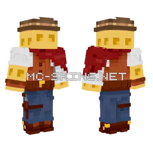 Waffle Cowboy Hat, front and back