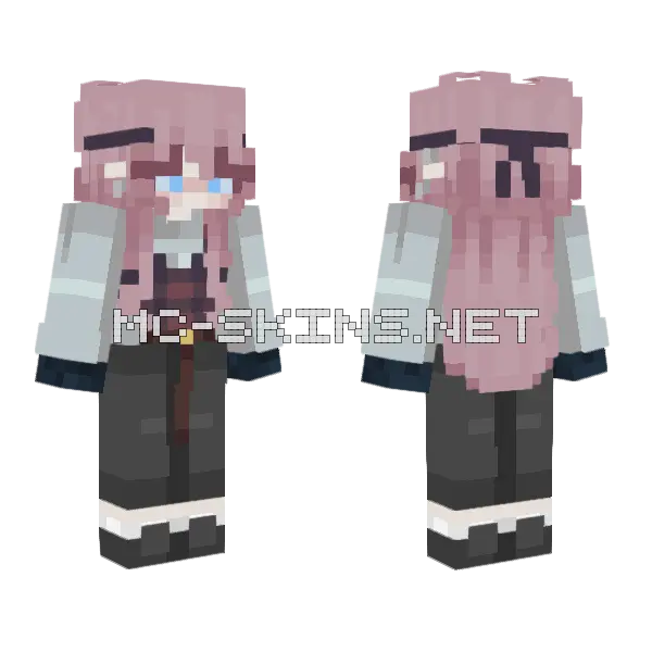 Waifu Skin Minecraft skin, front and back
