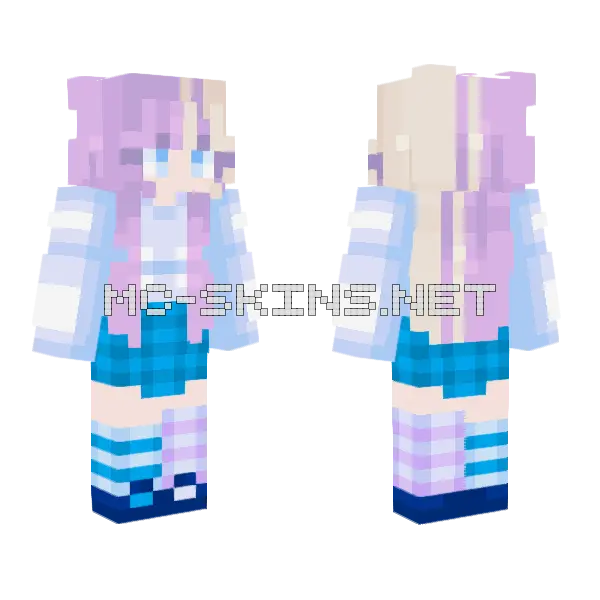 Waiting For Someone Minecraft skin, front and back
