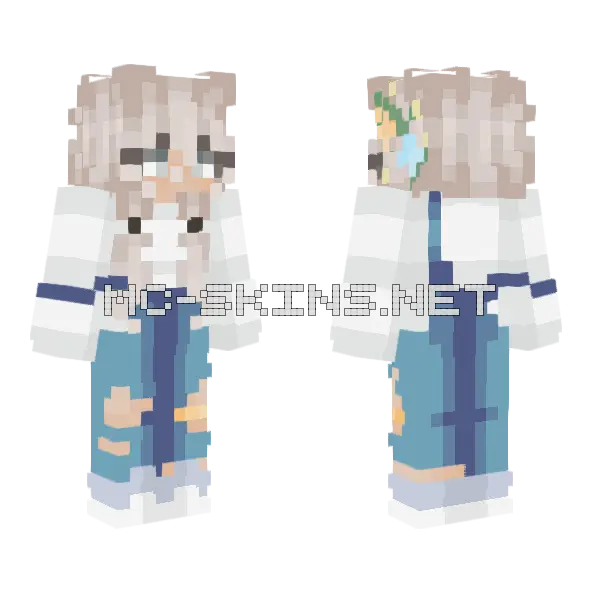 Waiting For You 3 Minecraft skin, front and back