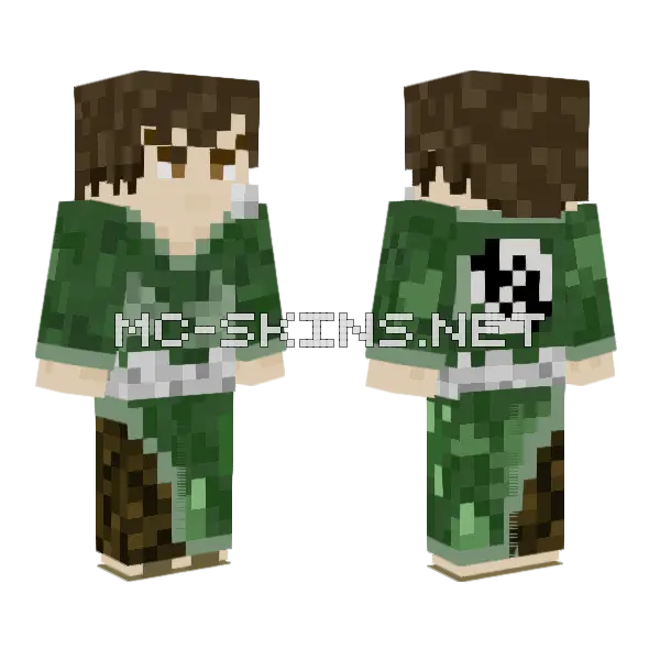 Wakai Konji Minecraft skin, front and back