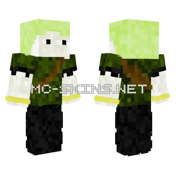 Waldlufer Meets Zoro Minecraft skin, front and back