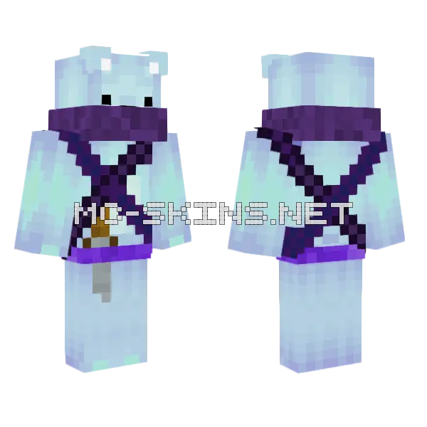 Walibear Bandit Minecraft skin, front and back