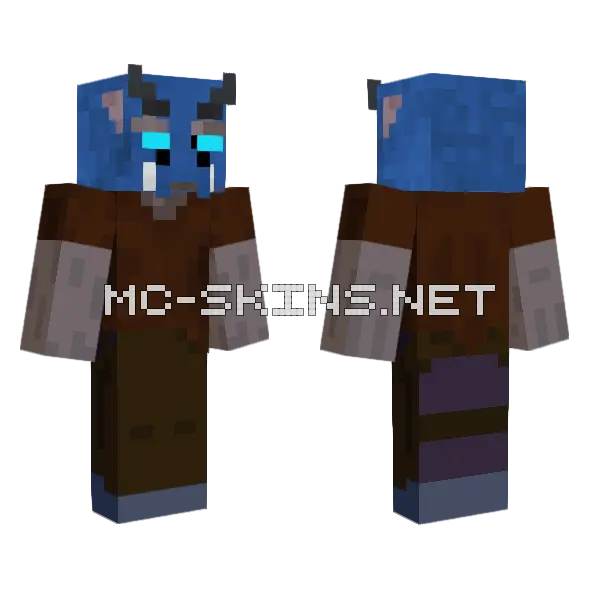Walker King Minecraft skin, front and back