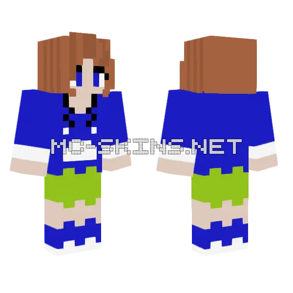 Walkererteria Minecraft skin, front and back
