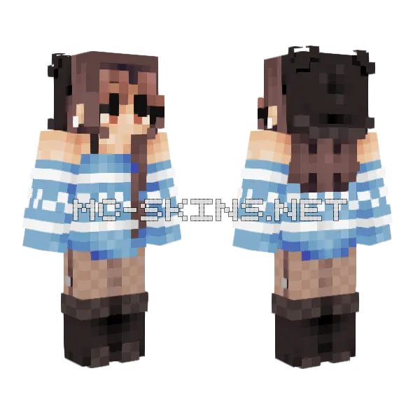 Walking On Thin Ice Minecraft skin, front and back