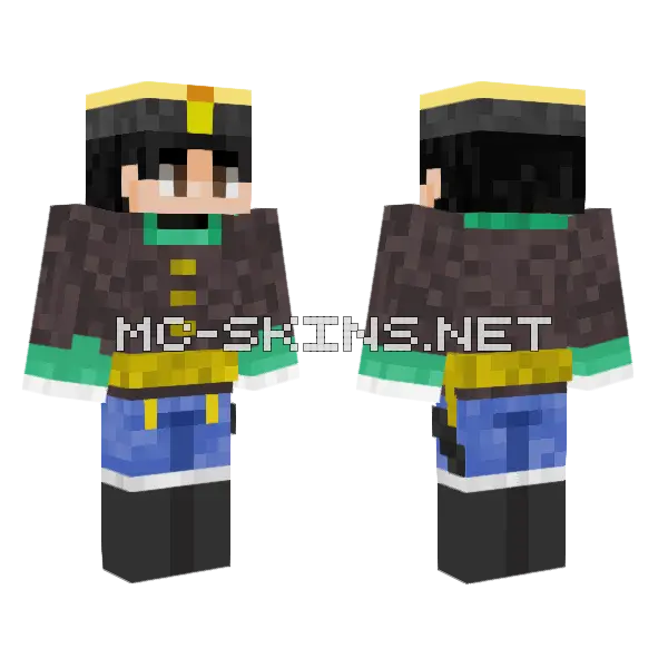 Wallachian Soldier 1800s Officer Minecraft skin, front and back