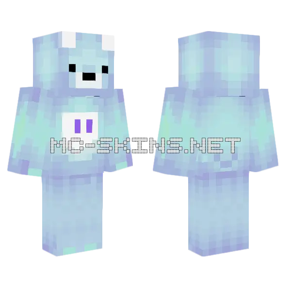 Wallibear D Minecraft skin, front and back