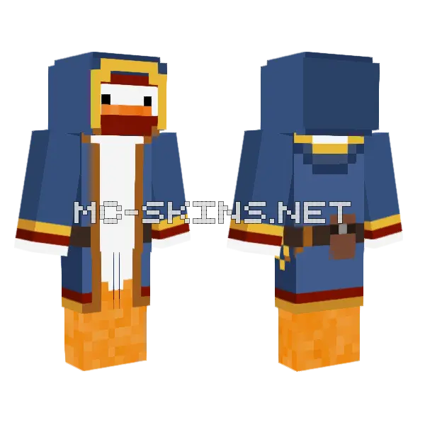 Wandering Goose Minecraft skin, front and back