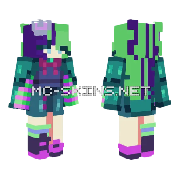 Waow Not A Surprise Minecraft skin, front and back